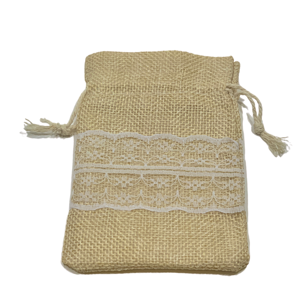 Burlap Drawstring Keepsake Bags