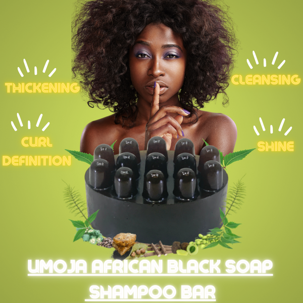 Umoja African Black Soap Shampoo Bar