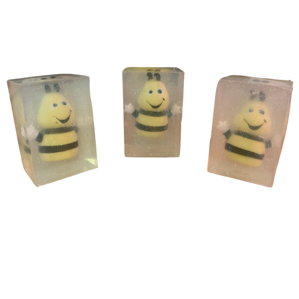 Honey you’ll Bee Fine, Finger Puppet Embedded Soap Bar