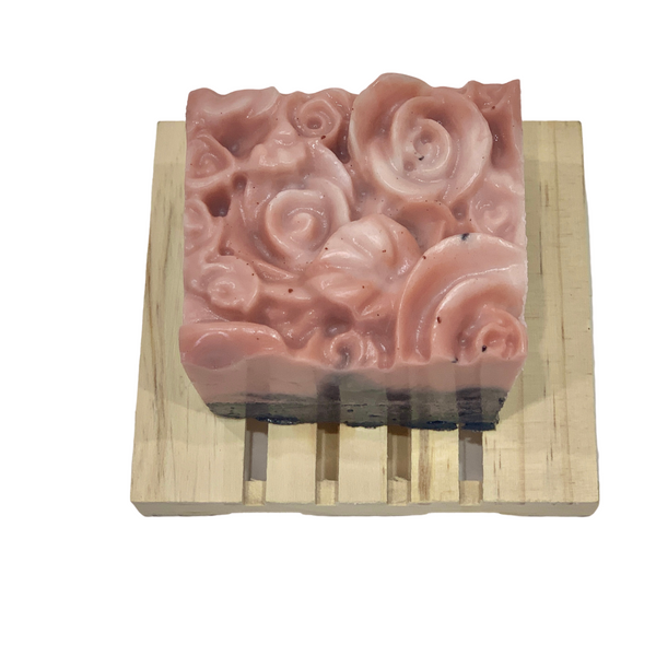 Crystal Rose Clay and Charcoal Soap