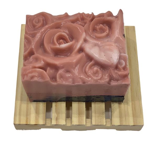 Crystal Rose Clay and Charcoal Soap