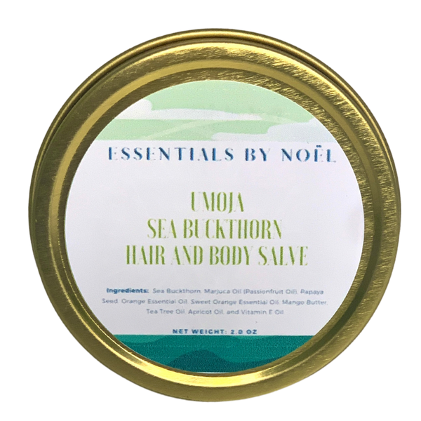 Umoja Sea Buckthorn Hair and Body Salve for Dry/Sensitive Skin and Scalp