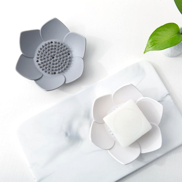 Water Lily Bloom Self-Draining Soap Dish